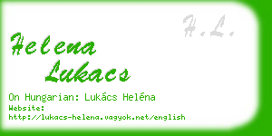 helena lukacs business card