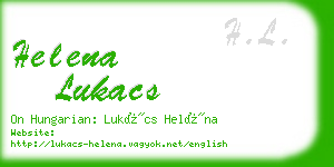 helena lukacs business card